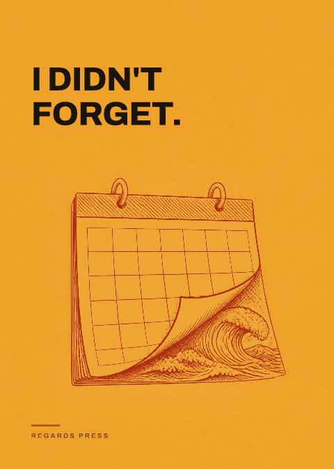 I didn't forget.