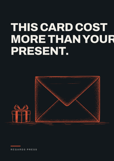 This card cost more than your present.