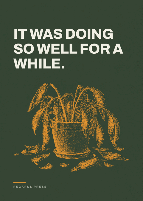 It was doing so well for a while.